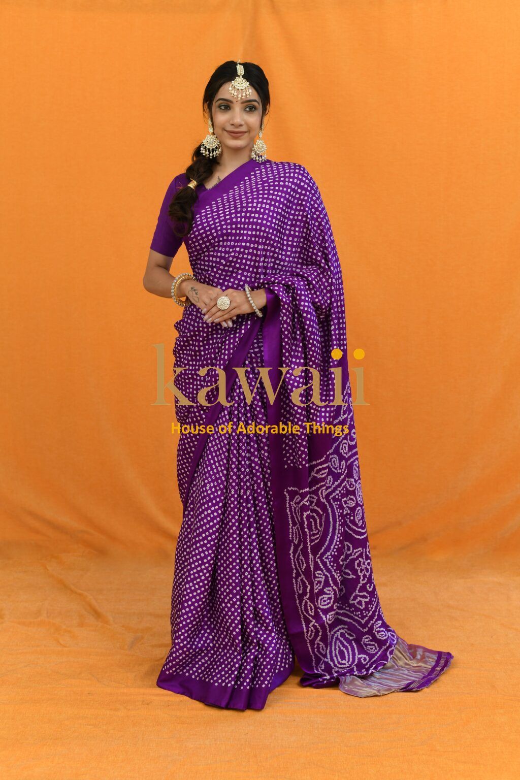 Jamini Bandhani Saree
